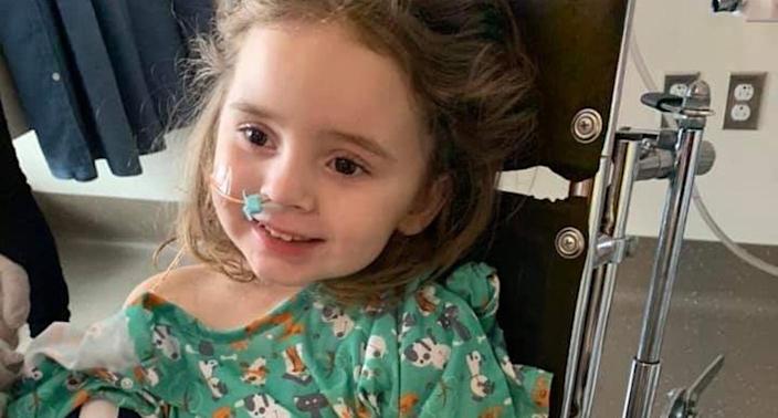 4-year-old Jade DeLucia went blind as a complication from the flu. (Photo: GoFundMe)