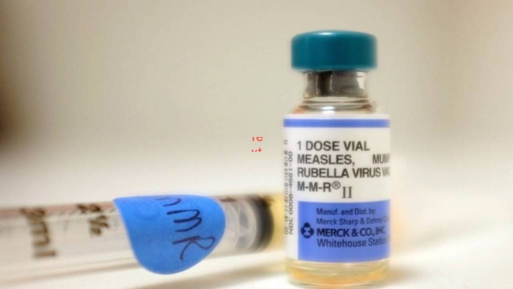 Measles vaccine vial
